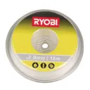 Ryobi White Grass Trimmer Line - 2mm, 15m