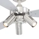 Jet Plus ceiling fan, remote control, three bulbs
