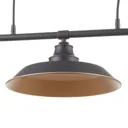 Westinghouse Iron Hill hanging light, black 3-bulb