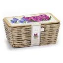 Hyacinth & Muscari Wicker Basket Planter