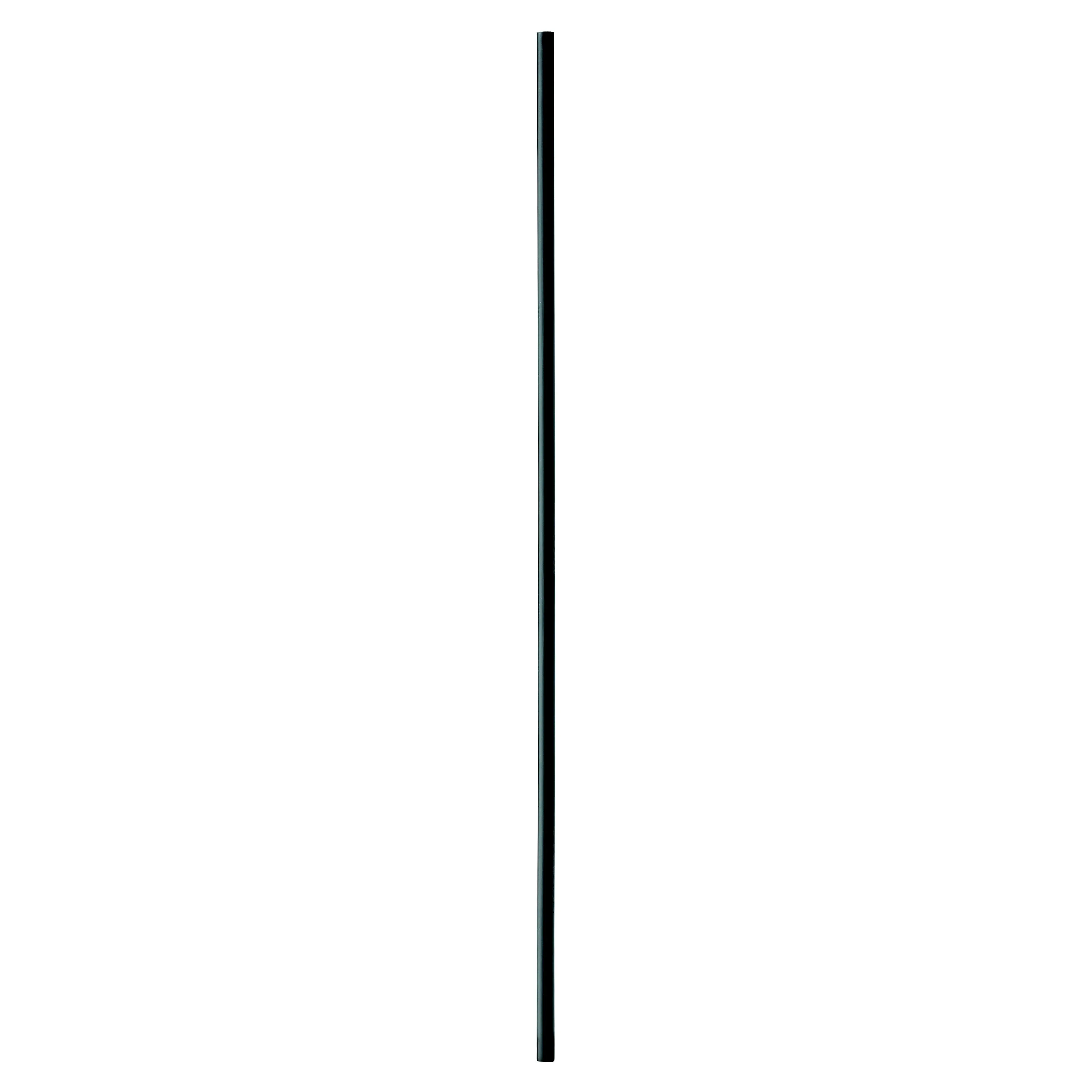 Elements Contemporary Black Metal Landing baluster (H)855mm (W)14mm, Pack of 3