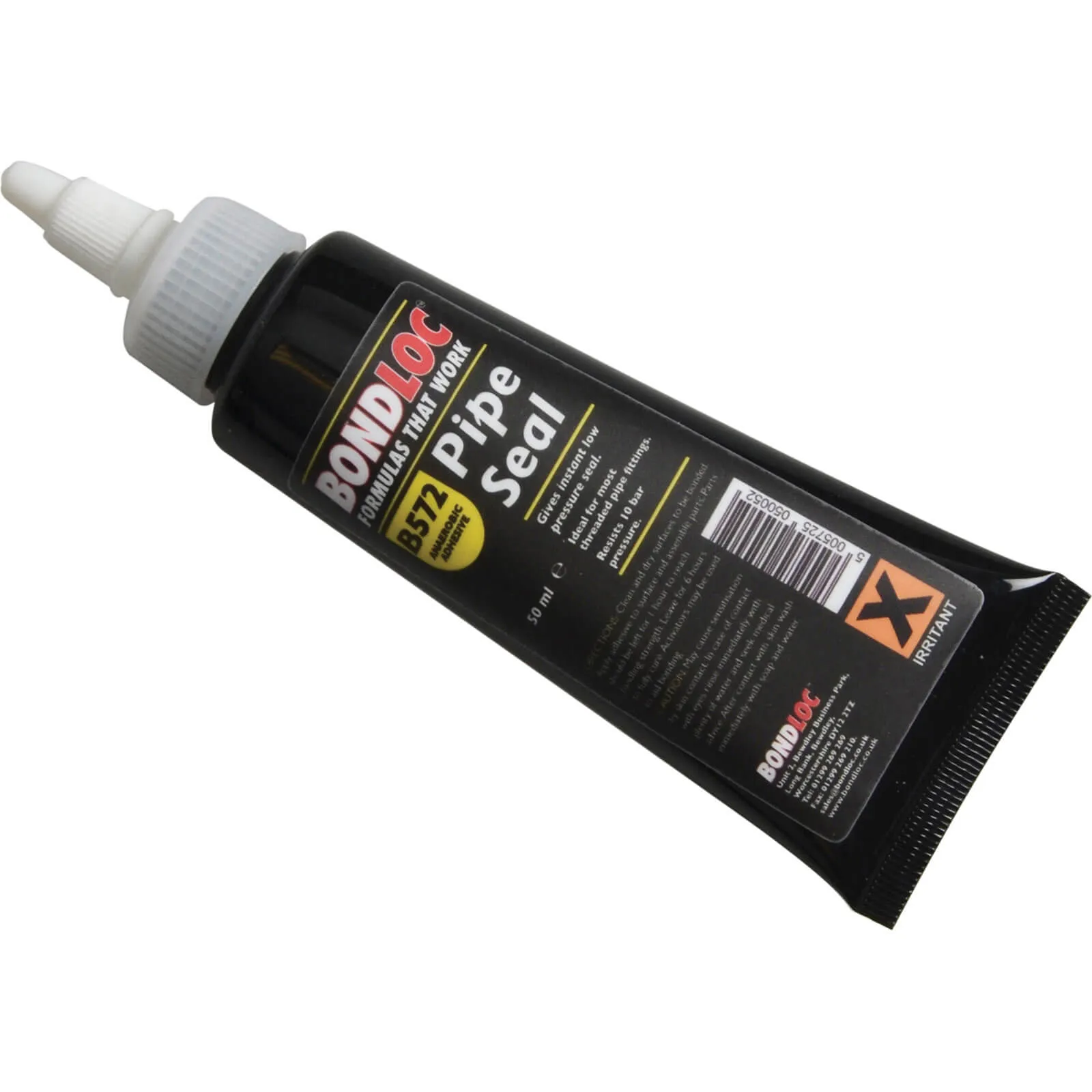 Bondloc B572 Pipeseal Slow Cure Sealant for Pipes and Fittings - 50ml