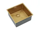 Sauber Stainless Steel Kitchen Sink - Single Bowl with Waste - Gold Finish