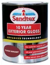 Sandtex Red Gloss Metal & wood paint, 750ml
