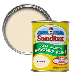 Sandtex Ultra smooth Magnolia Masonry paint, 0.15L Tester pot