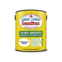 Sandtex Ultra smooth Pure brilliant white Masonry paint, 5L