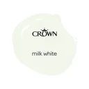 Crown Breatheasy Milk white Matt Emulsion paint, 40ml Tester pot