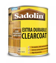 Sadolin Clearcoat Satin Woodstain  2.5ltr Clear