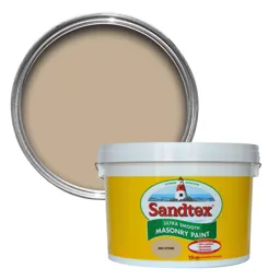 Sandtex Ultra smooth Mid stone Masonry paint, 10L