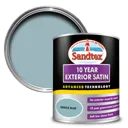 Sandtex 10 year Gentle blue Satin Metal & wood paint, 750ml