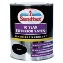 Sandtex Black Satin Metal & wood paint, 750ml