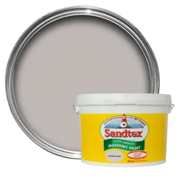 Sandtex Ultra smooth Plymouth grey Masonry paint, 10L