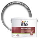 Dulux Trade Weathershield Pure brilliant white Smooth Masonry paint, 10L