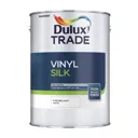 Dulux Trade Pure brilliant white Silk Emulsion paint, 2.5L