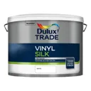 Dulux Trade White Silk Emulsion paint, 10L