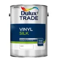 Dulux Trade White Silk Emulsion paint, 5L