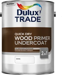 Dulux Trade Quick Drying Wood Primer Undercoat (White) 5ltr