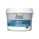 Dulux Trade White Vinyl matt Emulsion paint, 10L