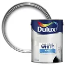 Dulux Pure brilliant white Matt Emulsion paint, 5L