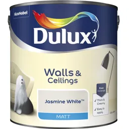 Dulux Natural hints Jasmine white Matt Emulsion paint, 2.5L