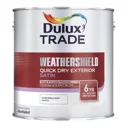 Dulux Trade Pure brilliant white Satin Metal & wood paint, 2.5L