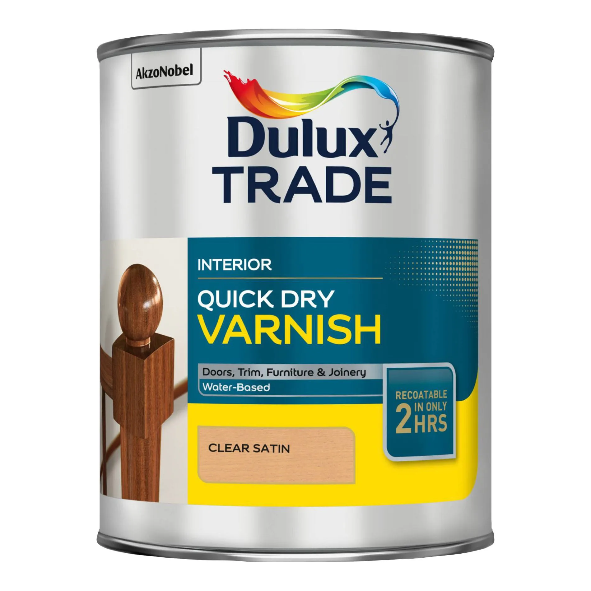 Dulux Trade Clear Satin Wood varnish, 1L