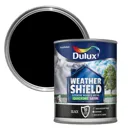 Dulux Weathershield Black Satin Metal & wood paint, 750ml