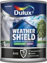 Dulux Weathershield Black Satin Metal & wood paint, 750ml