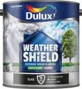 Dulux Weathershield Black Satin Metal & wood paint, 2.5L