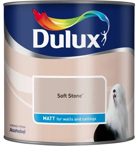 Dulux Soft stone Matt Emulsion paint, 2.5L