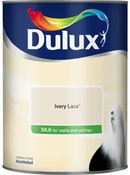 Dulux Luxurious Ivory lace Silk Emulsion paint, 5L