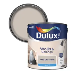 Dulux Malt chocolate Matt Emulsion paint, 2.5L