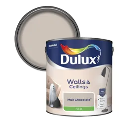 Dulux Malt chocolate Silk Emulsion paint, 2.5L