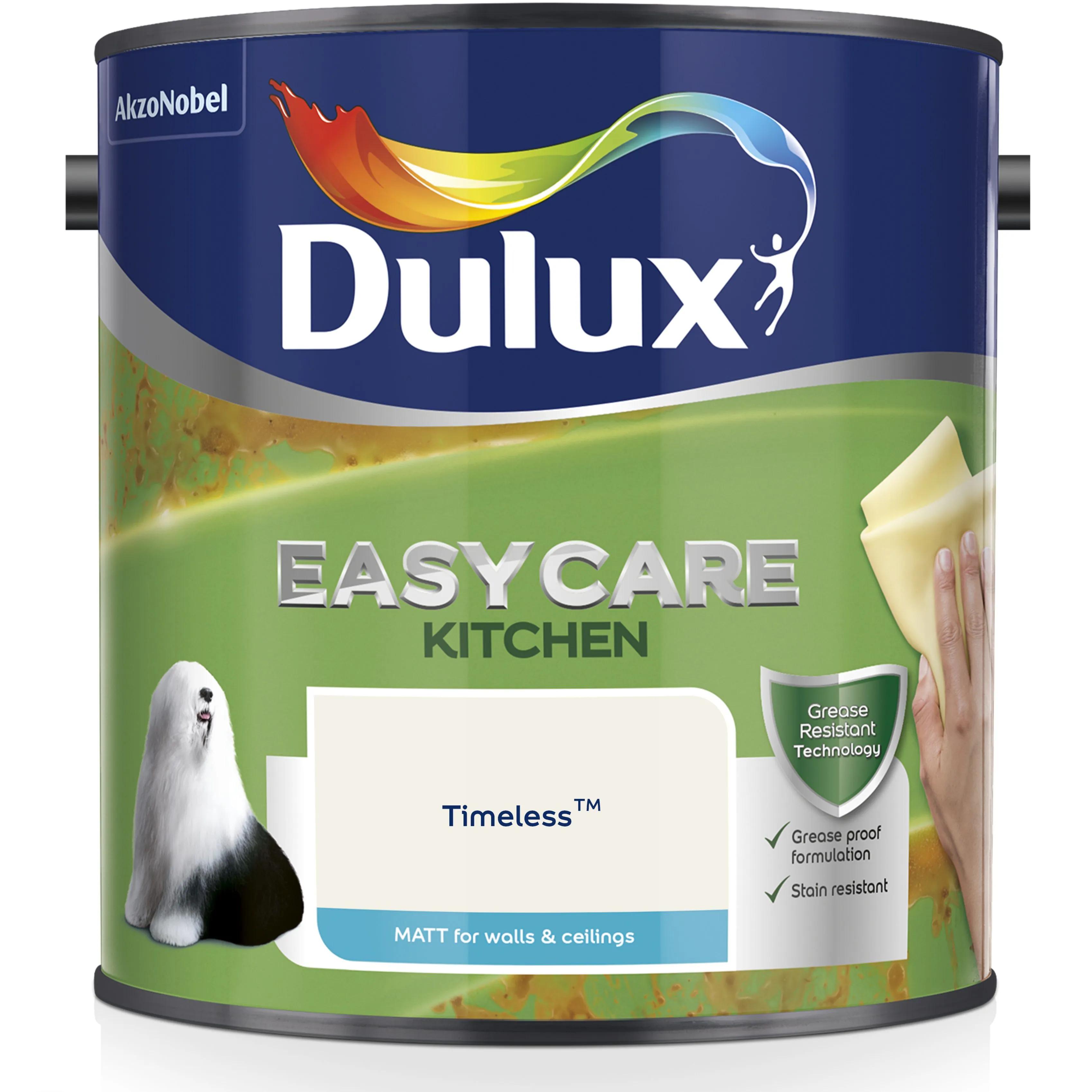 Dulux Easycare Kitchen Timeless Matt Emulsion paint, 2.5L