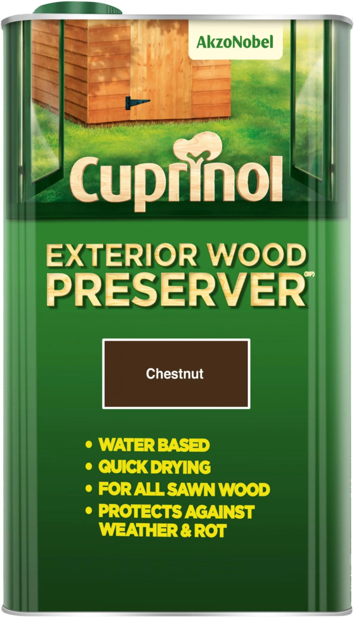 Cuprinol Exterior Wood Preserver (Chestnut) 5ltr