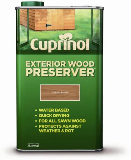 Cuprinol Exterior Wood Preserver (Golden Brown) 5ltr