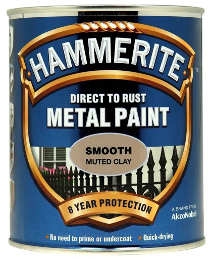 Hammerite Muted clay Gloss Metal paint, 750ml
