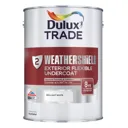 Dulux Trade Weathershield Brilliant white Metal & wood Undercoat, 1L