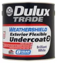 Dulux Trade Weathershield Brilliant white Metal & wood Undercoat, 2.5L