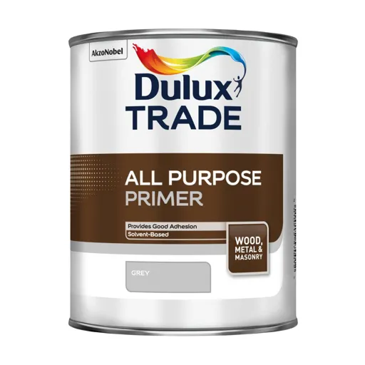 Dulux Trade Grey Metal & wood Primer & undercoat, 1L