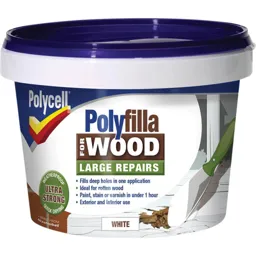 Polycell Polyfilla 2 Part Wood Filler - White, 500g