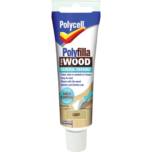 Polycell Polyfilla for Wood General Repairs - Light, 75g