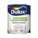 Dulux Quick dry Natural hessian Satinwood Metal & wood paint, 0.75L