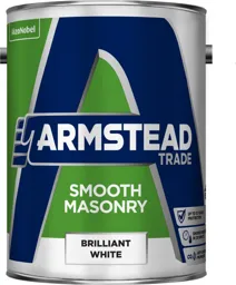 Armstead Trade Smooth Masonry Paint 5ltr Brilliant White