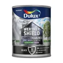 Dulux Weathershield Black Satin Multi-surface paint, 750ml