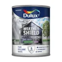 Dulux Weathershield Pure brilliant white Satin Multi-surface paint, 750ml