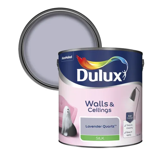 Dulux Lavender quartz Silk Emulsion paint, 2.5L