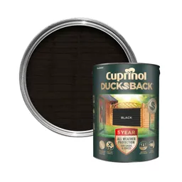 Cuprinol 5 year ducksback Black Matt Fence & shed Treatment 5L