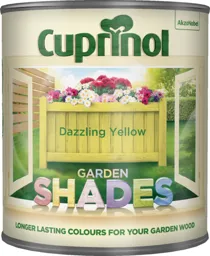 Cuprinol Garden shades Dazzling yellow Matt Wood paint, 1L