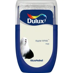 Dulux Standard Apple white Matt Emulsion paint, 30ml Tester pot